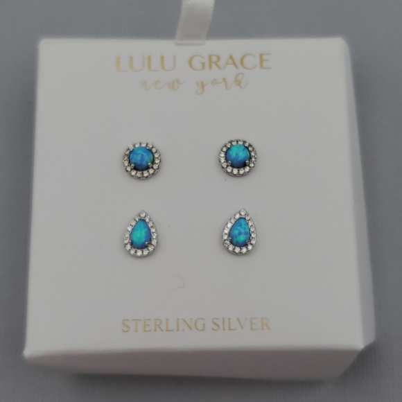 Lulu Grace Jewelry - Lulu Grace Sterling Silver & Opal Earrings